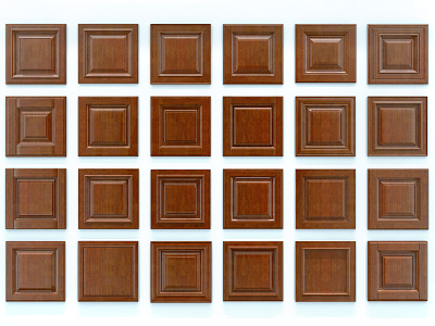 Common door type of European-style wall panel model