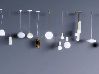 Modern chandelier bedroom chandelier 3d model