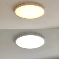 Modern Round Flush Mount Ceiling Light With Warm And Cool White Lighting Design 3d model