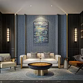 Modern Luxury Living Room Sofa And Coffee Table Combination With Exquisite Home Interior Decor