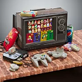 Retro game console handle 3d model