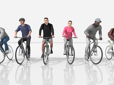 sports cycling 3d model