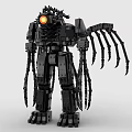LEGO Toy Blocks Fighting Robot Gundam Mech Warrior Transformers 3d model