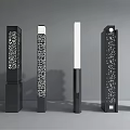 Modern Outdoor Lights With Various Decorative Column Designs For Exterior Use 3d model