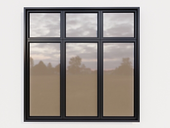 Modern sliding window glass window 3d model