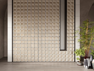 New Chinese Partition Screen 3d model