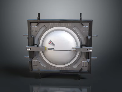 Security door password door metal sealed door metal door explosion-proof door password lock biometric door 3d model