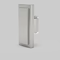 Contemporary Wall Mounted Sconce with Brushed Silver Metal Frame and Clear Glass Accents