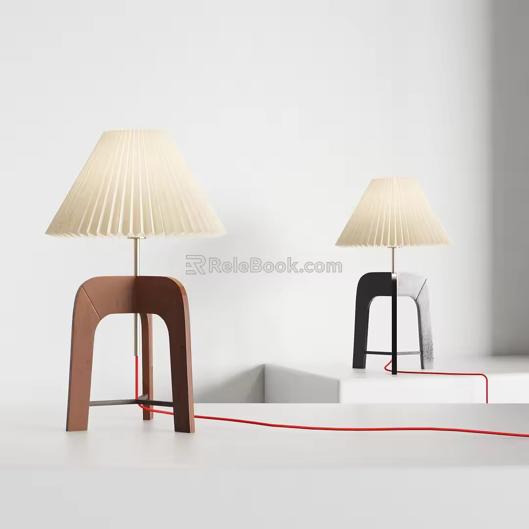 Modern table lamp 3d model
