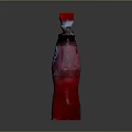 Mirinda Red Fruit Flavored Soda Bottle Featuring Orange Cap And Label