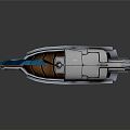 Modern Boat Sci-Fi Boat 3d model