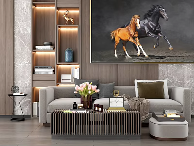 Modern Sofa Coffee Table Combination Sofa Coffee Table 3d model