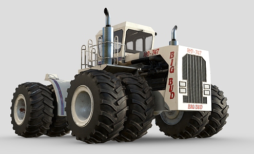 Tractor Big Bud Tractor Big Bud 747 Engineering Truck Automobile Agricultural Vehicle 3d model