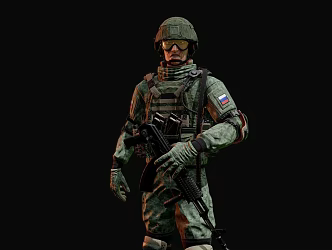 Russian soldiers 3d model