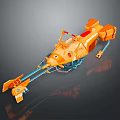 Modern Racing Sci-Fi Racing Sci-Fi Flying Sci-Fi Car 3d model