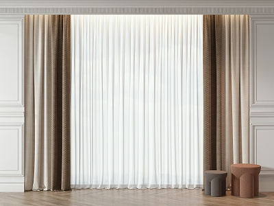 Curtains 3d model