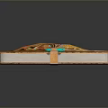 Handcrafted Brown Leather Notebook With Ganesha Decoration Gold Embroidery And Green Gemstones