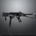 Modern Military Tactical Rifle Featuring Advanced Metallic Structure And Ergonomic Grip