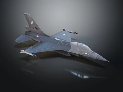 J-20 Advanced Military Jet Fighter Weapon System With Missiles And Modern Design 3d model