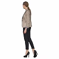 Woman Wearing Beige Blazer With Pink Top Black Pants And Black High Heels 3d model