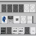 Stylish Books and Magazines with Feather Geometric Celestial and Moon Phase Covers