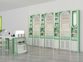 Modern Cosmetic Display Cabinet Cosmetic Wall Cabinet 3d model