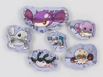 Modern Balloon Home Decoration Balloon Beauty Chen Pendant 3d model