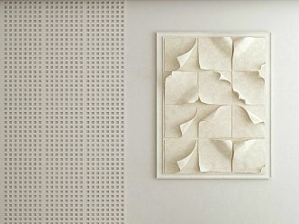 Modern Wall Decorations White Wall Decorations 3d model