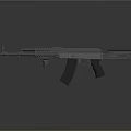 Tactical Modern Rifle With Metal Construction Barrel Magazine And Grip Design