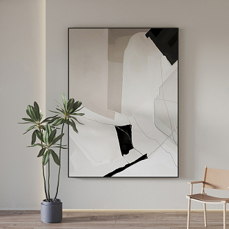 Modern Abstract Painting Abstract Hanging Painting 3d model