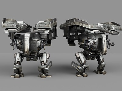 Cyberpunk style sci-fi robot mechah century sci-fi style hard surface robot intelligent robot war robot war machine 3d model