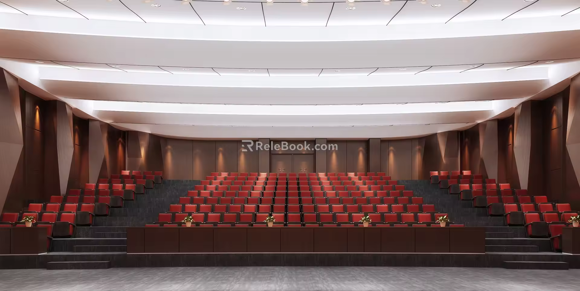 Modern Conference Hall Office Building Report Hall 3d model