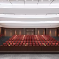Modern Conference Hall Office Building Report Hall 3d model