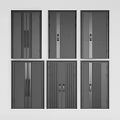 Modern Security Doors With Various Stylish Design Patterns For Home Safety 3d model