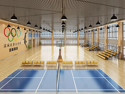 modern gymnasium 3d model