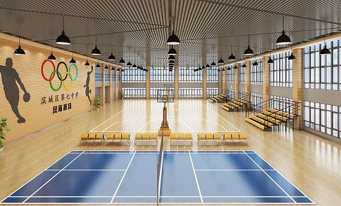 modern gymnasium 3d model