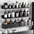 Modern Bathroom Accessories With Wall Mounted Shelves Towel Racks And Storage Organizers