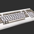 Stylish Keychron Full Size Mechanical Keyboard With Gray White Keycaps