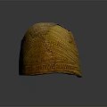 Traditional Golden Armor Accessory With Intricate Engraved Patterns And Historical Design