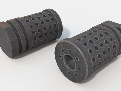 Useful Practical Black Perforated Cylindrical Household Supplies For Daily Use 3d model Useful Practical Black Perforated Cylindrical Household Supplies For Daily Use 3d model