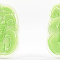 Elegant Green Jade Carved Pendants With Symmetrical Patterns Traditional Jewelry Artistic Design