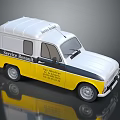 Yellow and White Service Bus with Renault Logos and Garage Muller Text Details