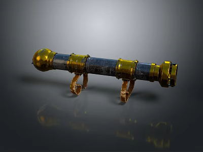 Rocket rocket launcher to air weapon to air missile shoulder missile shoulder rocket 3d model