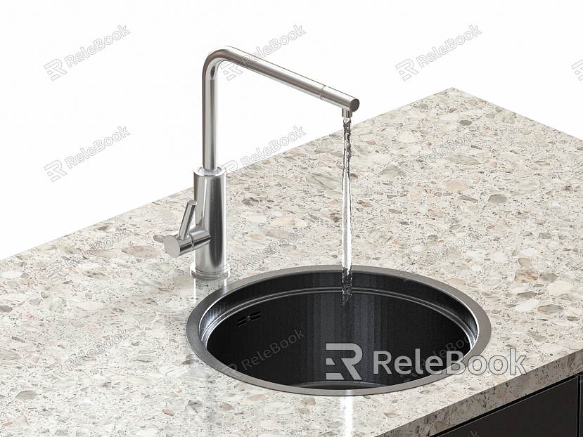 Modern sink vegetable basin embedded sink faucet model