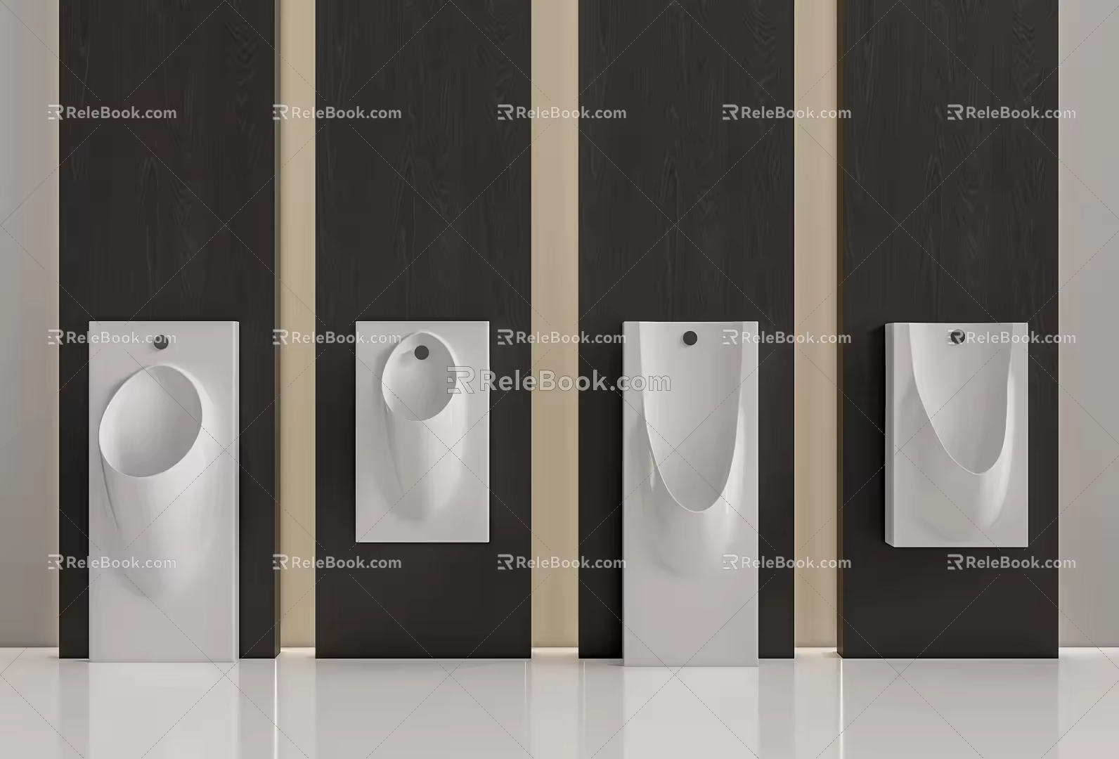Modern urinal urinal combination 3d model