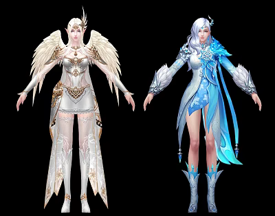 Modern Game Character Character Fashion Fantasy Magic Woman 3d model