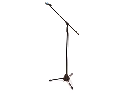 Sturdy Professional Musical Instrument Microphone With Adjustable Stand For Stage Performances 3d model