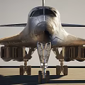 Military Fighter Jet On Runway With Detailed Exterior