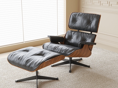 Eames Reclining Chair Leisure Chair Footstool model