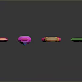 Colorful Gem Shaped Household Decorative Items With Various Shapes And Bright Colors For Home Decor